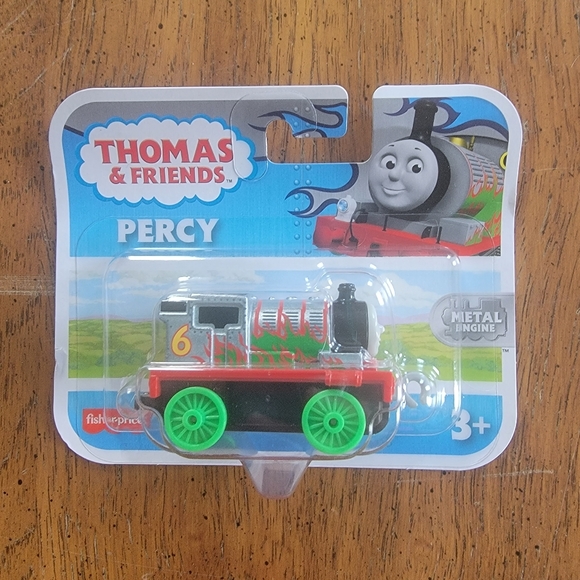 Thomas & Friends Bare Metal Percy Push Along Train Engine - Brand New - Picture 1 of 3